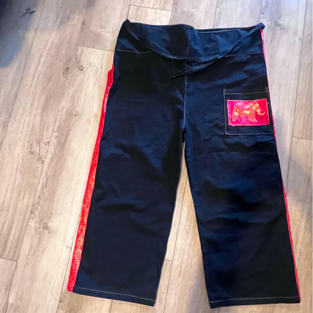 Amonchai Black Thai Fisherman Pants